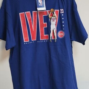 NBA Blue Detroit Pistons Short Sleeve Tee
